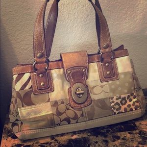 Beautiful Patchwork Coach Bag